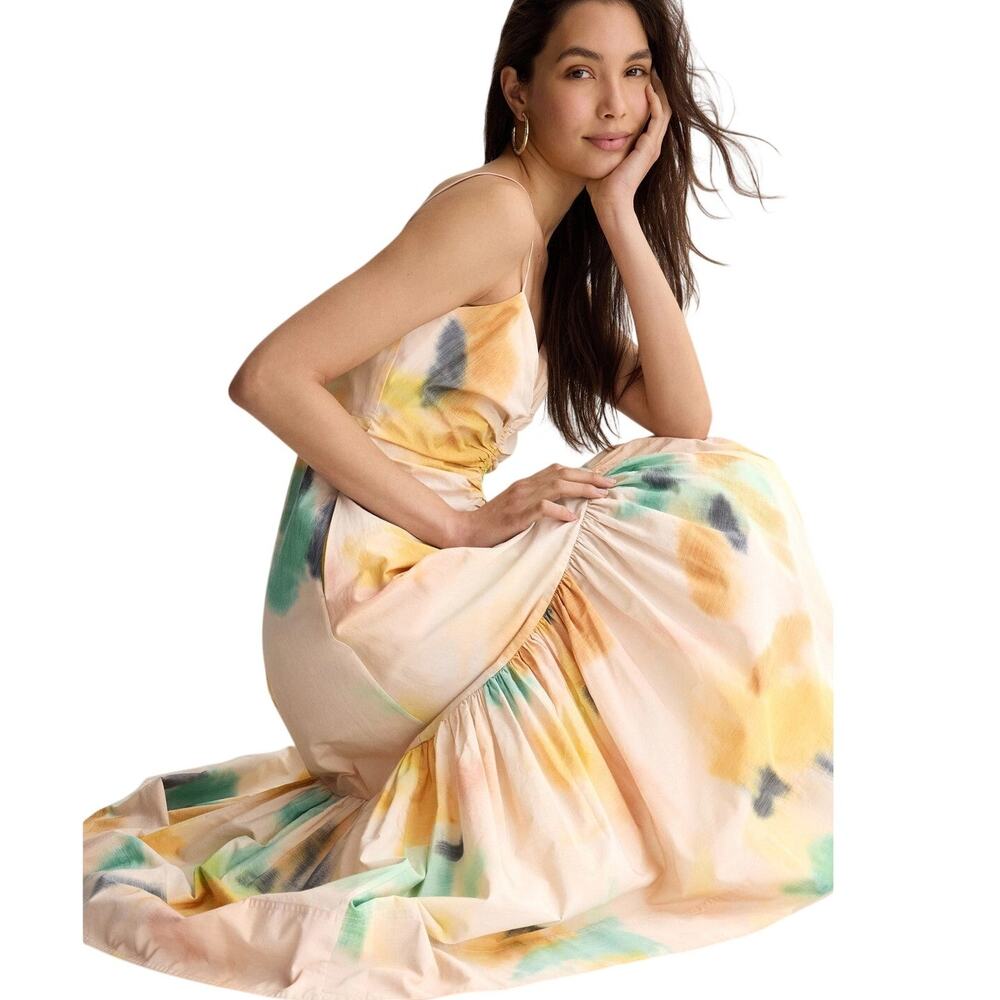 NWOT A.L.C. Lindsey Abstract Watercolor Midi Dress